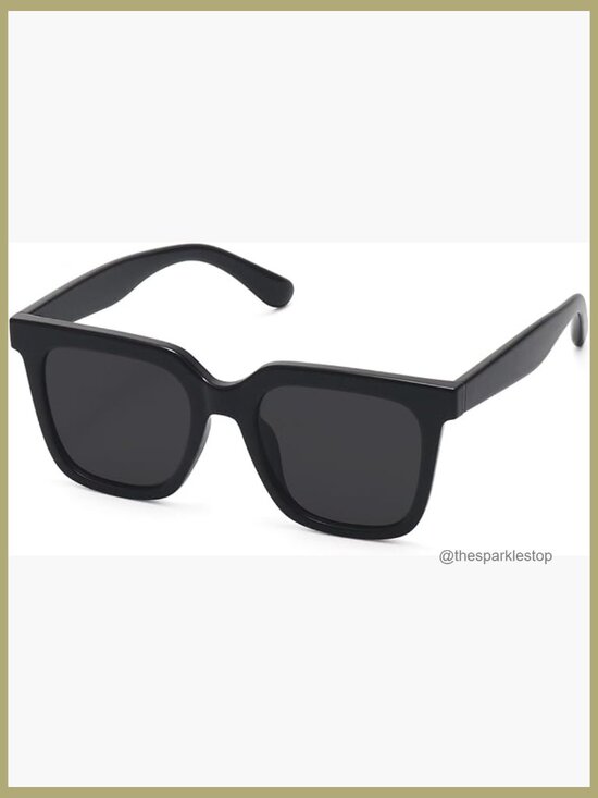 Large Square Sunglasses Polarized UV400 Protection Retro Style